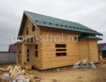 Дом по проекту Брус-109 из профилированного бруса