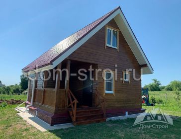 Дом по проекту Сруб-42 из профилированного бруса