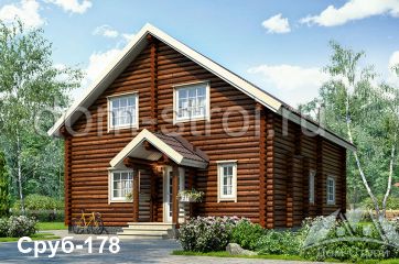 Загородный деревянный дом 9 на 12. 167 м2
