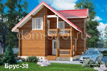 Дом из профилированного бруса 9х9. 140 м2