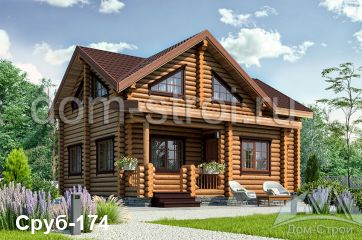 Двухэтажный дом с баней под одной крышей. 108,5 м2