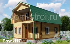 Проекты домов с мансардой балконом и верандой
