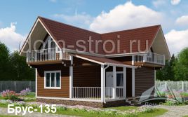 Проекты домов с мансардой балконом и верандой