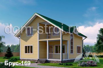 Дом 8 на 8 с тремя спальнями. 114 м2