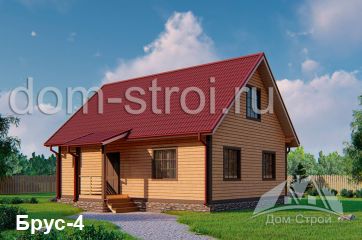 Дом из бруса 7.5х10м. 125.5 м2