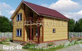 Проект дома с балконами на две стороны