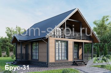 Брусовой дом 8х10. 135 м2