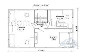 Дом с большой детской комнатой. 117,1 м2