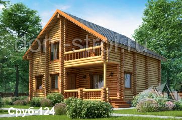 Деревянный дом 9 на 9 из оцилиндрованного бревна. 135 м2