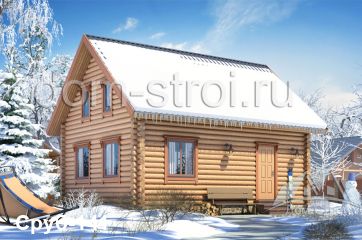 Дом 6 на 8 из сруба. 82 м2