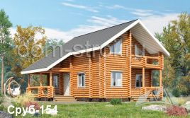 Проект дома с балконами на две стороны