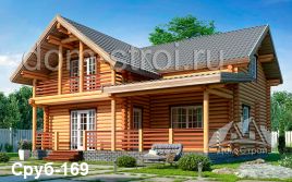 Проект дома с балконами на две стороны