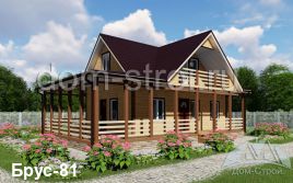 Проекты домов с мансардой балконом и верандой