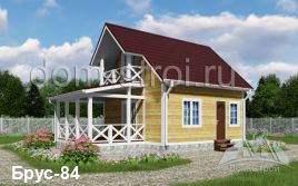 Проекты домов с мансардой балконом и верандой